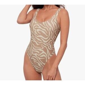 Sports Illustrated Classic Tank One Piece Swimsuit Wild Stripe Size L New